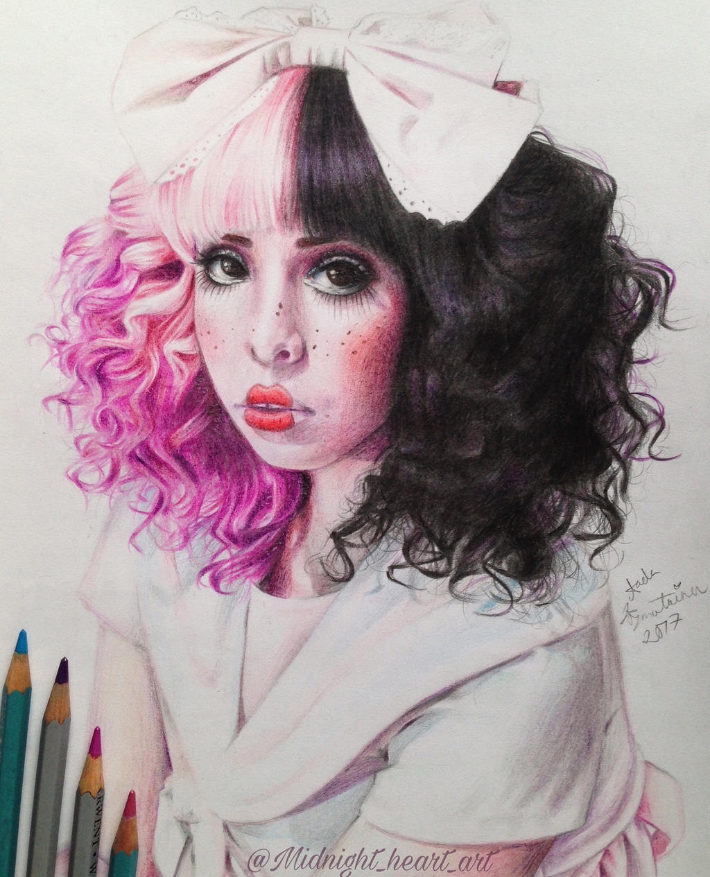 Melanie Martinez drawing by MidnightHeartArt on DeviantArt