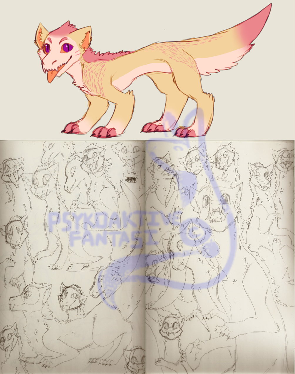 Original species preview sketches