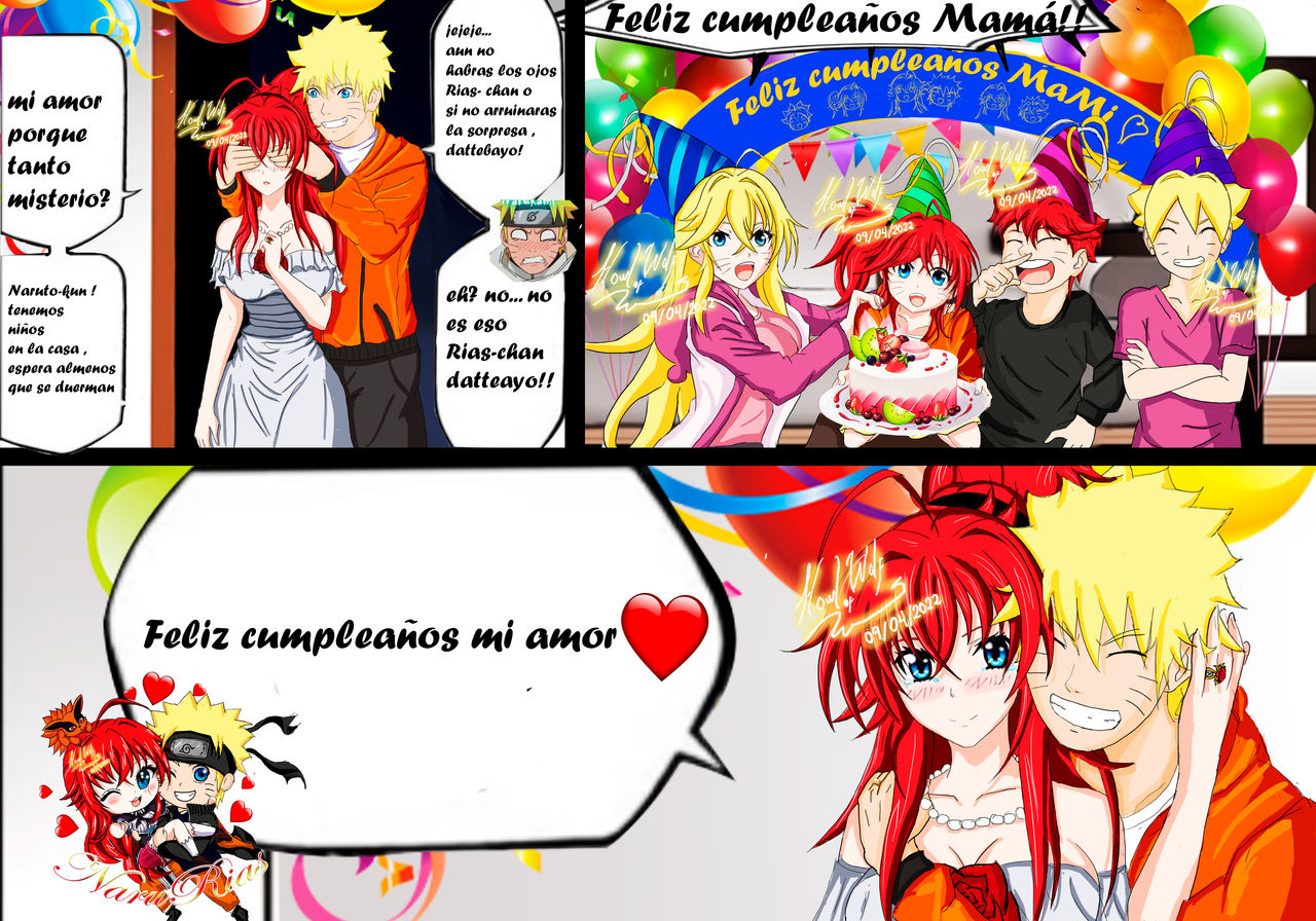 Rias Gremory Rias x Naruto / Rias happy birthday by
