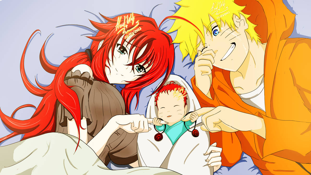 Naruto x Rias /NaruRias padres by howlofwolfpassionart on DeviantArt