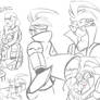 IZ headcanon Dib sketch dump with some ZADR