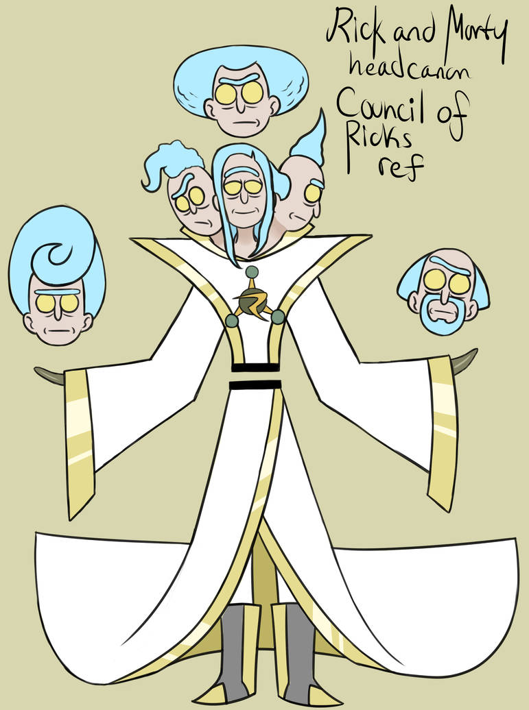 RickandMorty Headcanon Council Of Ricks Ref By ArtsyGum On DeviantArt rickandmorty-headcanon-council-of-ricks-ref-by-artsygum-on-deviantart