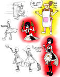 IZ HC Kurayami Taint and lunchlady ref by RadioDemonDust