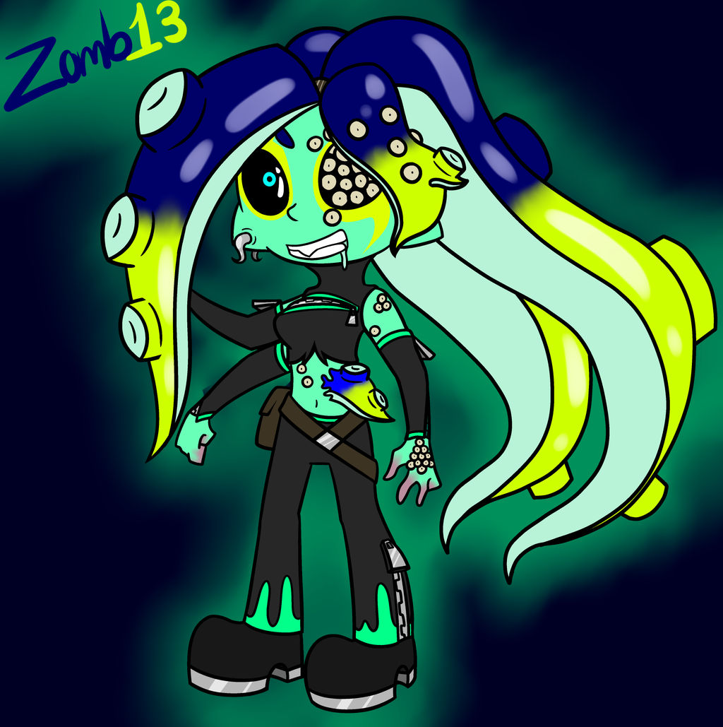 Sanitized Octoling OC Zomb13 by ArtsyGum on DeviantArt
