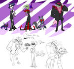 IZ headcanon Skoodge Tak and Mimi finalized art by RadioDemonDust