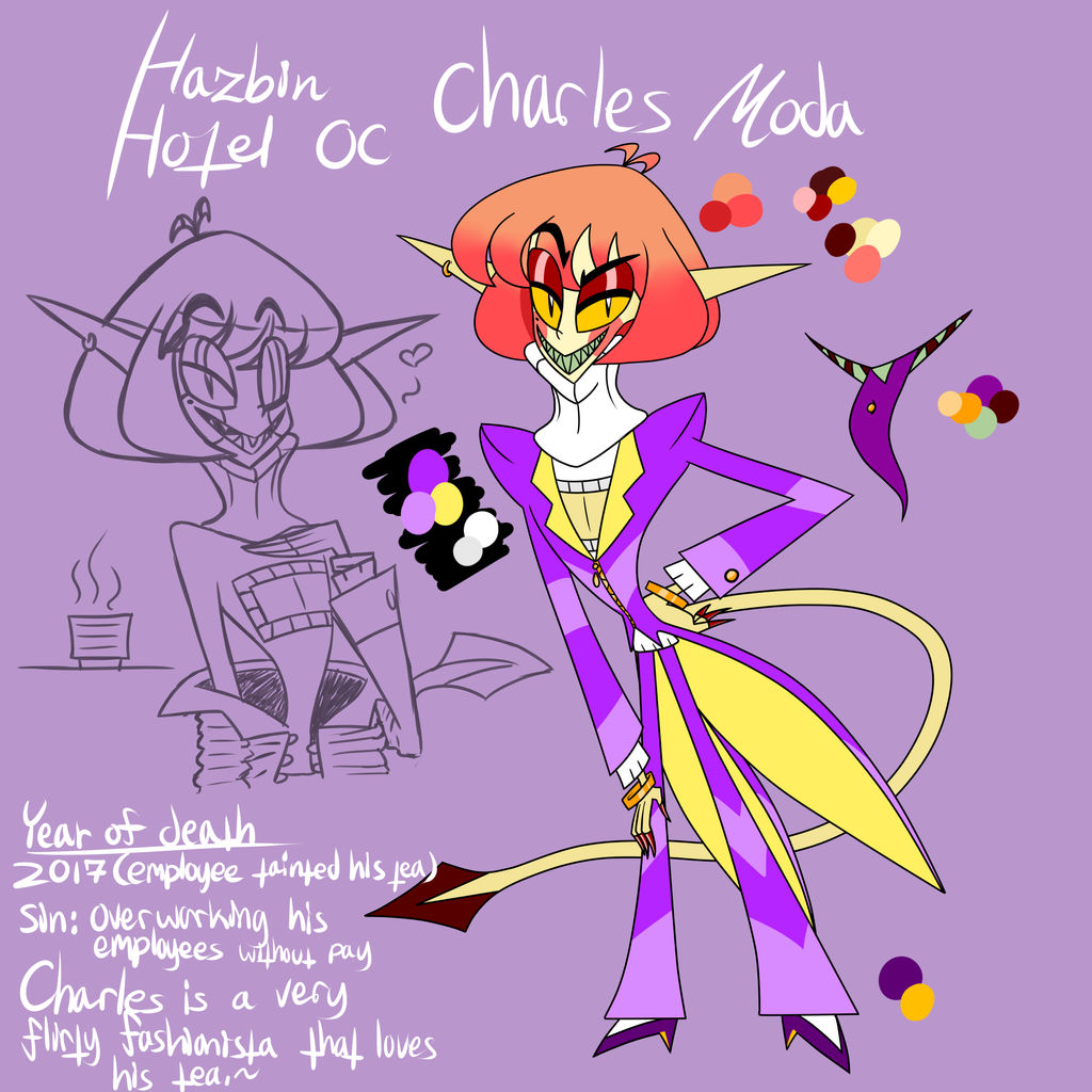 Hazbin Hotel Oc Charles Moda By Harmonichazbin On Deviantart