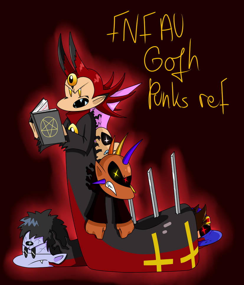Goth Fnf Mod FNF AU: Goth Punks fusion ref by ArtsyGum on DeviantArt