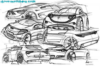 quick car sketchessss