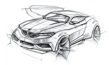 bmw coupe sketch