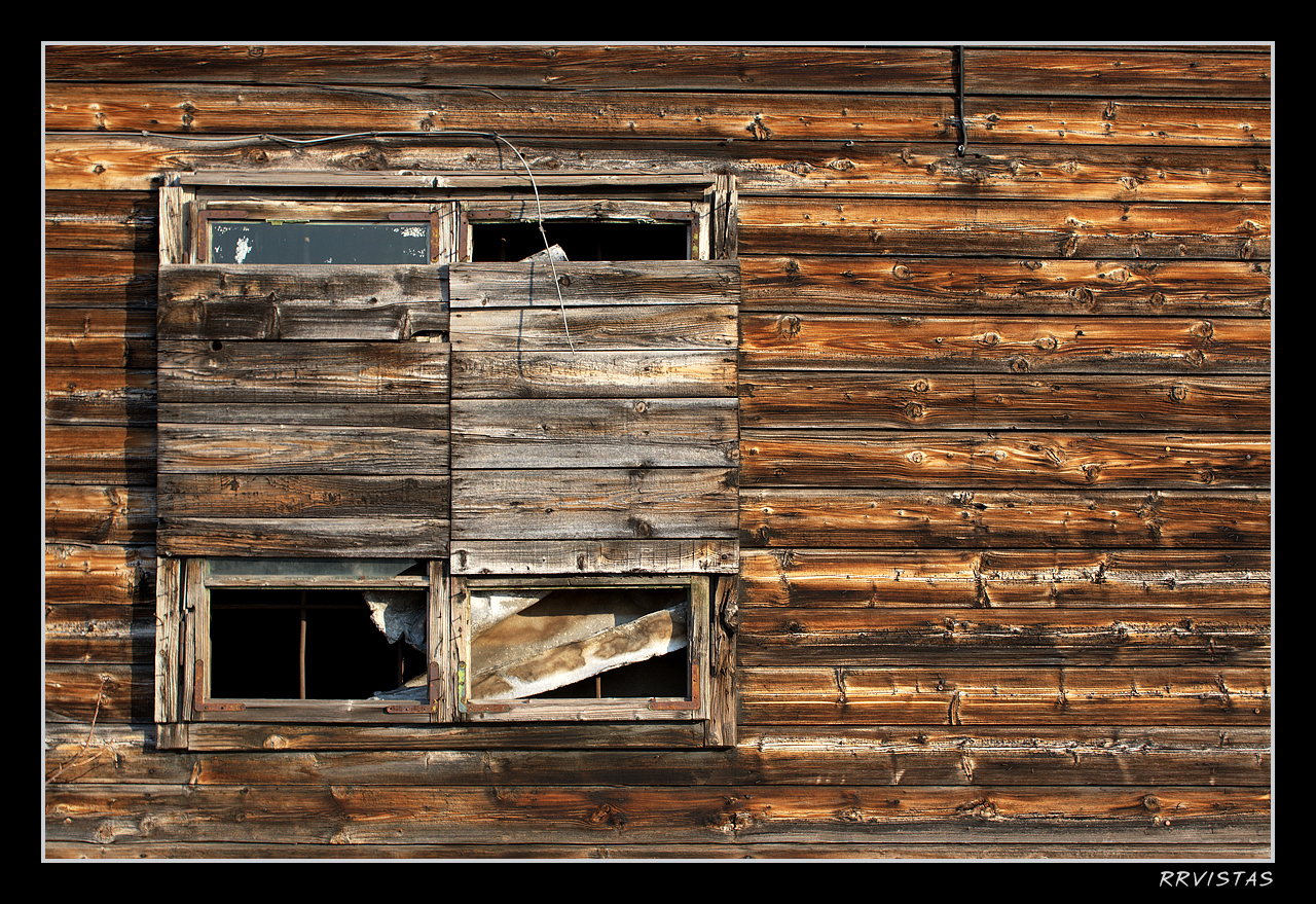 wooden shack wall