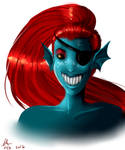 Undyne by Hush-Dont-Breath