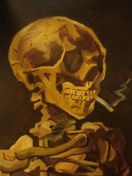 Skull With Cigarette