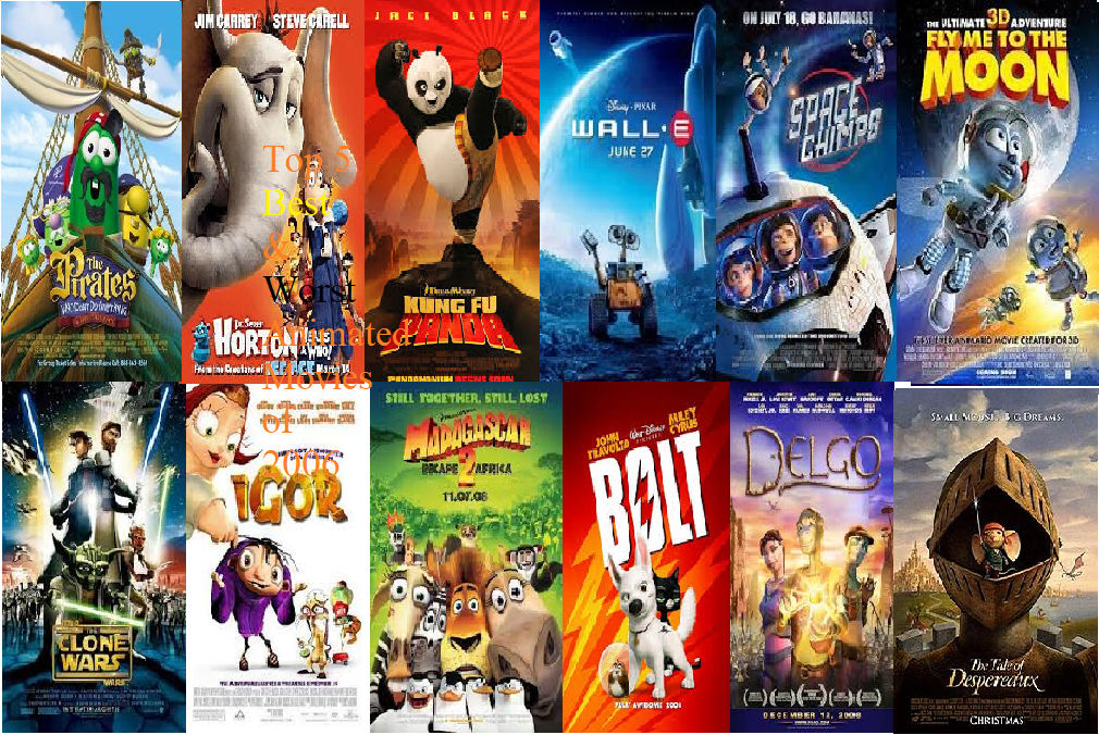 AniMat Top 5 Best and Worst Animated Films of 2008 by movieliker236 on  DeviantArt