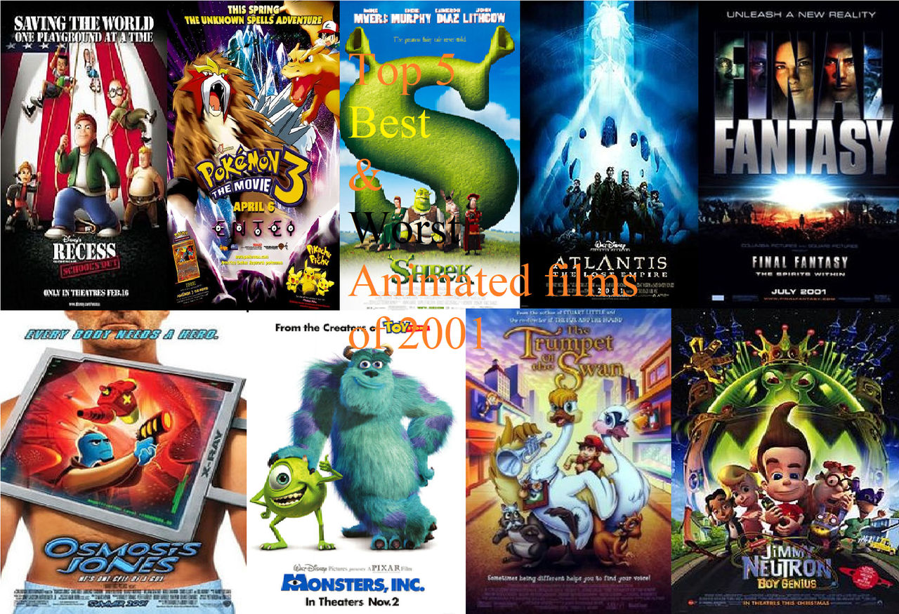det er nytteløst Se insekter Addition AniMat Top 4 Best and Worst Animated Films of 2001 by movieliker236 on  DeviantArt