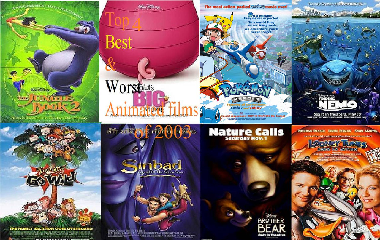 AniMat Top 4 Best and Worst Animated Films of 2003 by movieliker236 on  DeviantArt