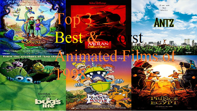 AniMat Top 3 Best and Worst Animated Films of 1998 by movieliker236 on ...
