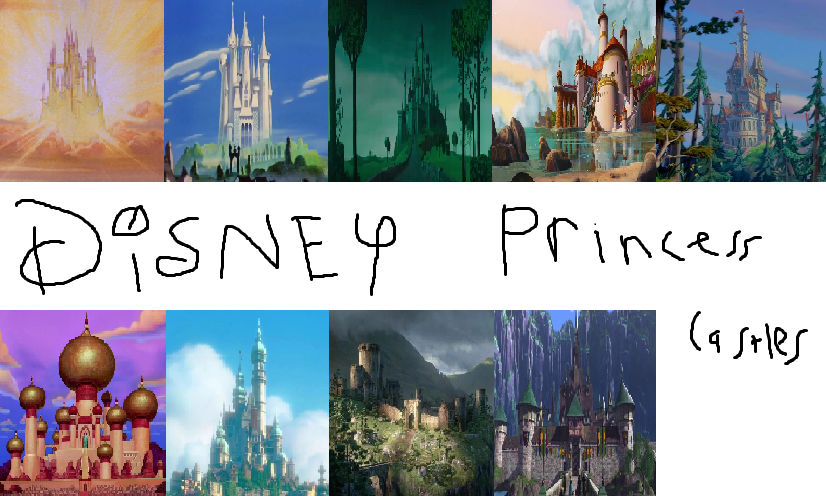 Disney Princess Castles by movieliker236 on DeviantArt