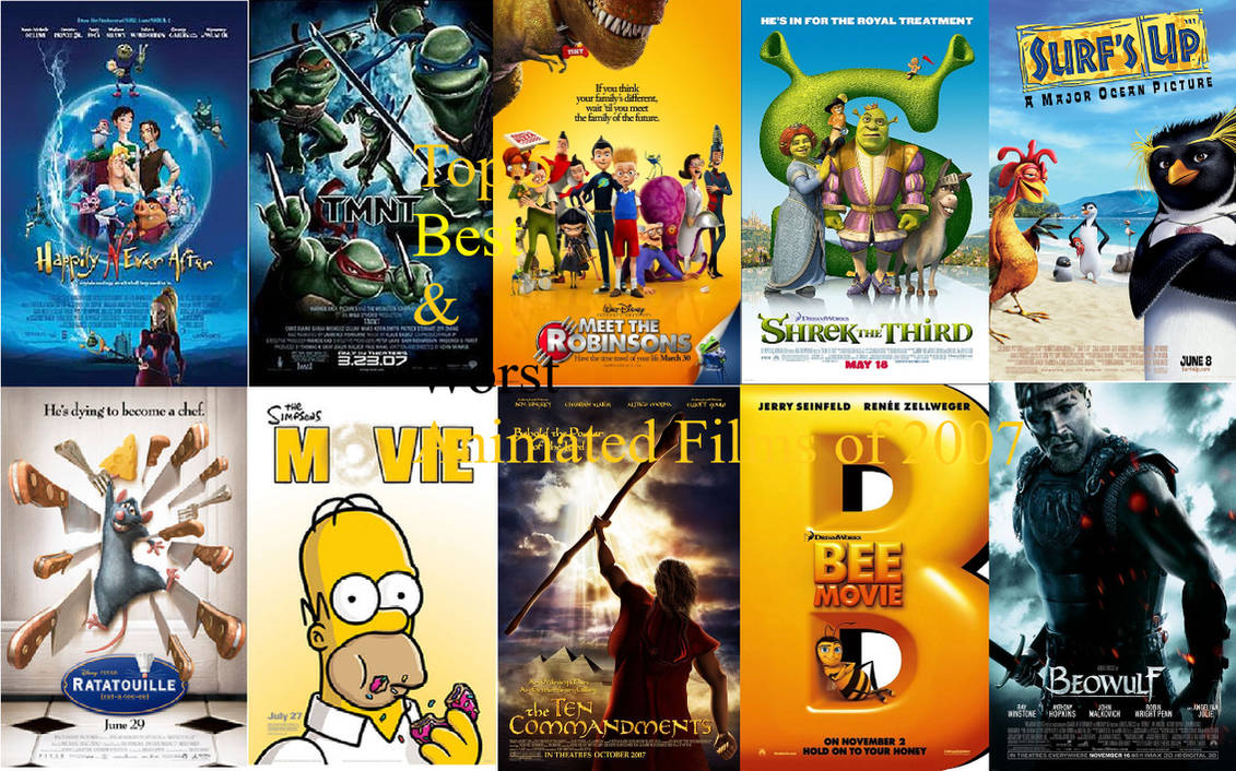 2007 Carttons AniMat Top 5 Best Worst Animaetd films of 2007 by movieliker236 on ...