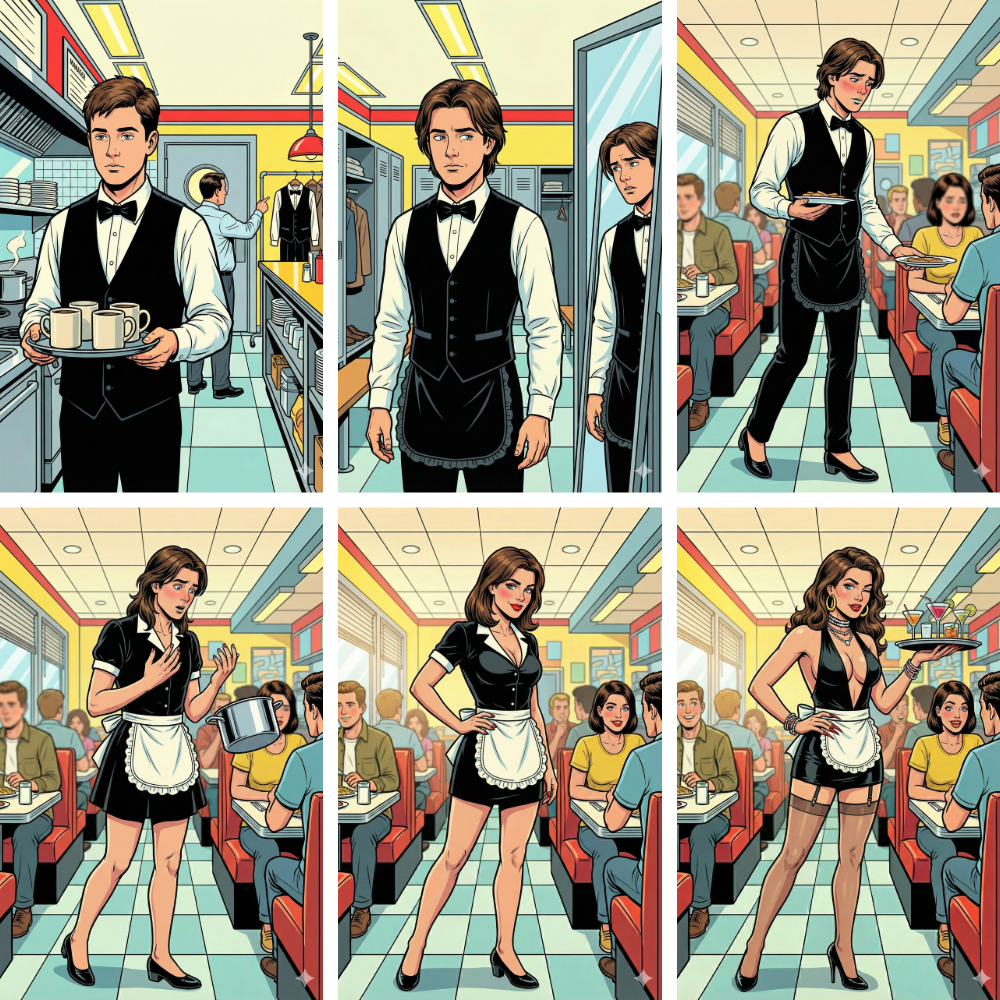 Service Hour Tg Order Up! The Special Service Makeover TG Comic by SissyAlina1997 on ...