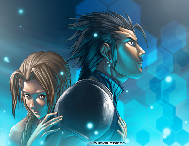 Kiriban Zack and Aerith