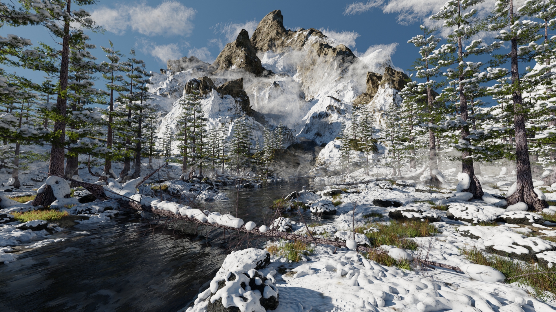 Snow Landscape 3D model by MohdArbaaz3 on DeviantArt