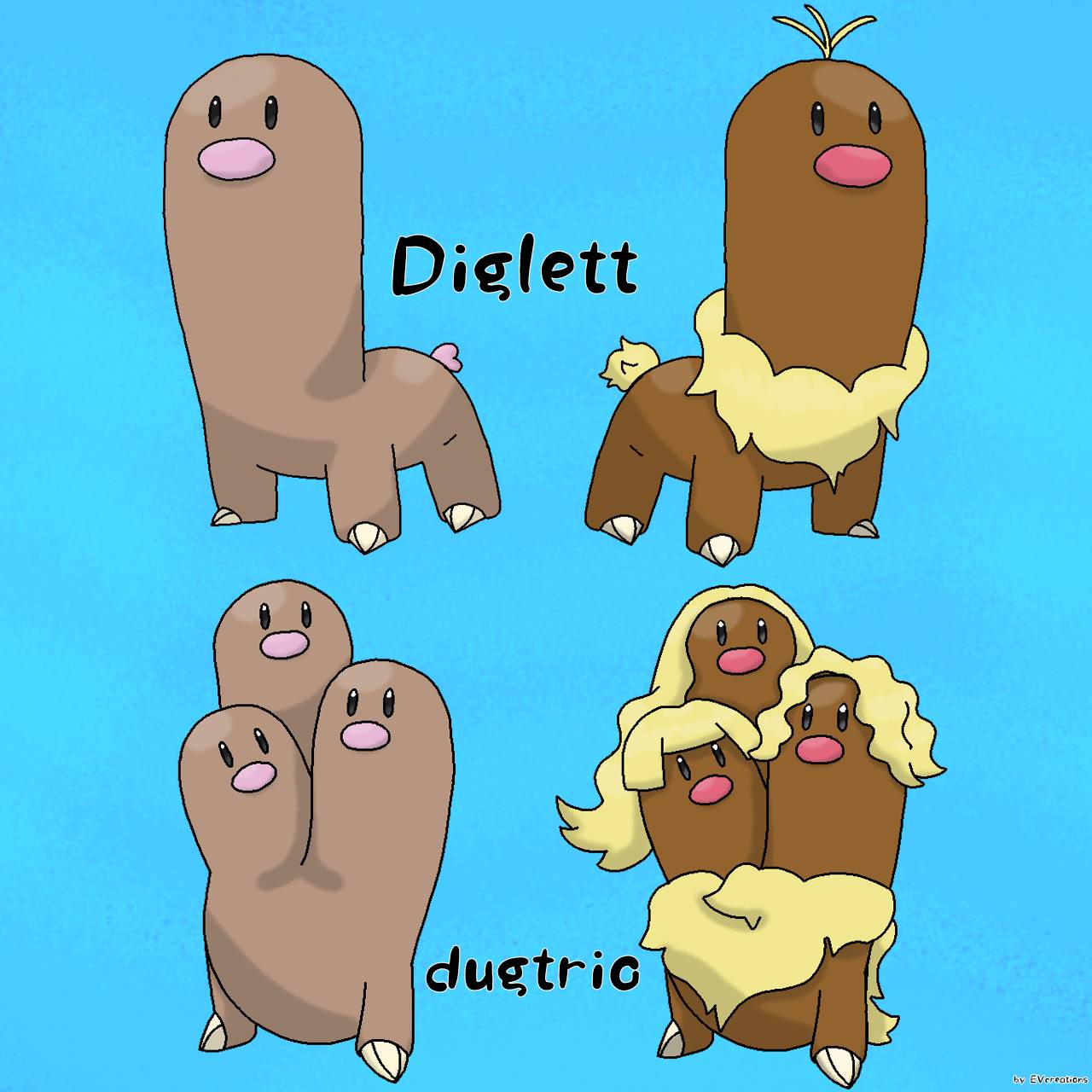 Pokemon Dugtrio Evolution Chart