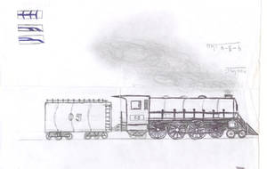 4-8-4 Steam Locomotive