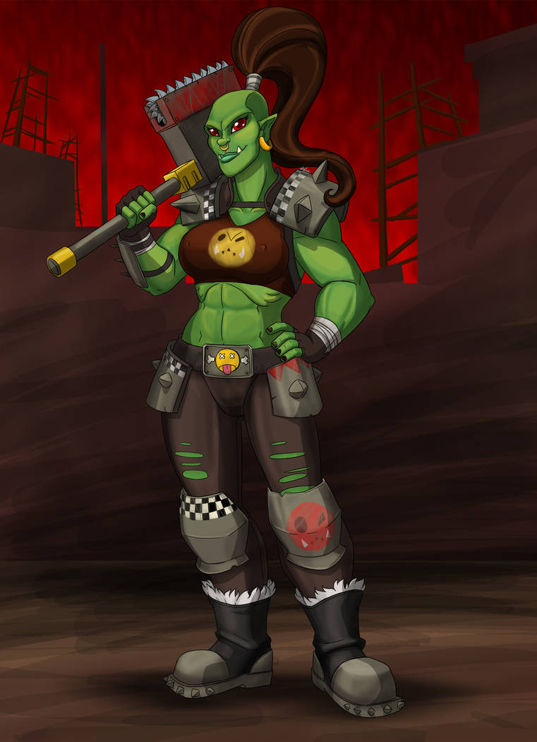 Ork girl by Ovlar on DeviantArt