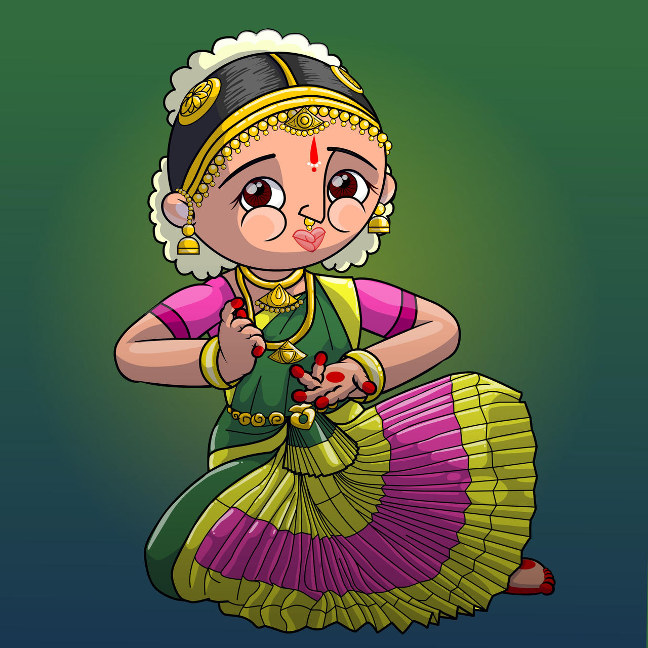 bharatnatyam dancer by chinuMeenu on DeviantArt