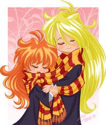 Hogwarts Slayers: LIna+Gourry by lady-narven