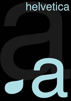 'A' Helvetica Poster