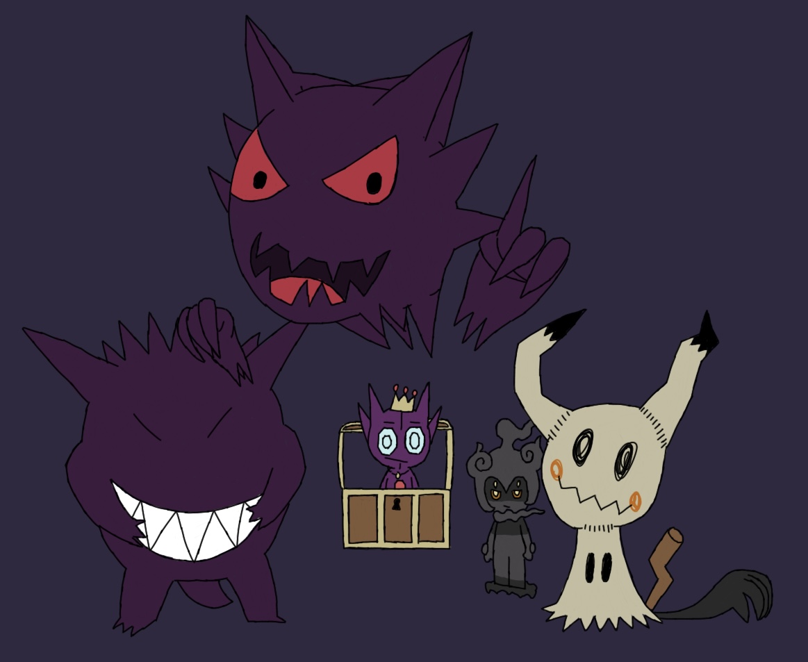 Theory Clefable and Gengar by Jorge5H on DeviantArt