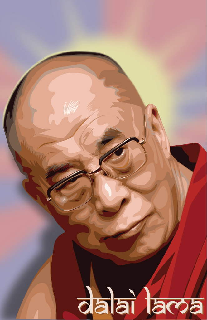 Dalai Lama Vector