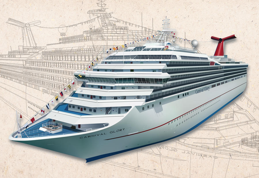 Carnival Cruise Vector Ship