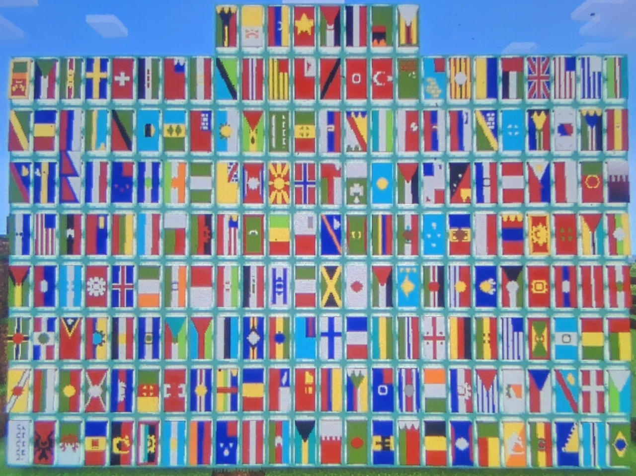 I made the Flags of the World in Minecraft by BrytheOCmaker on DeviantArt