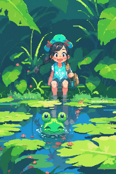 [ADOPTABLE] - Girl in Pond
