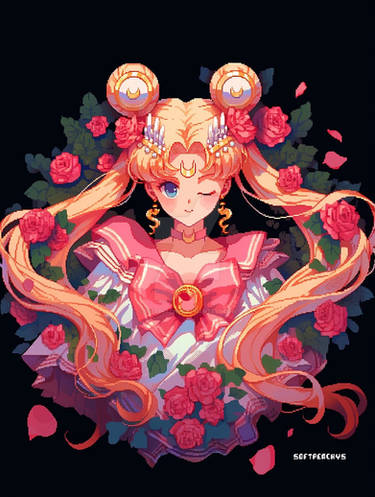 [ADOPTABLE] - Sailor Moon and Roses 2