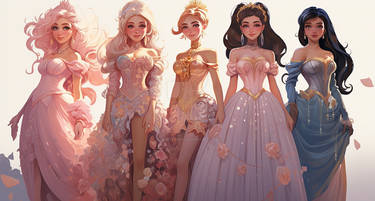 Princesses Colourful