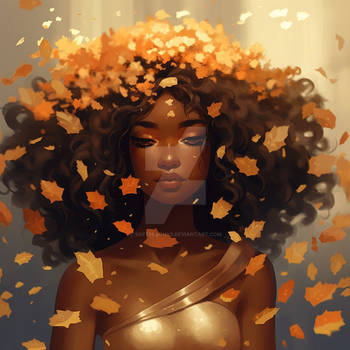Autumn golden girl 3
