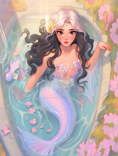Mermaid in Bath 