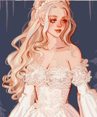 White dress elf lady