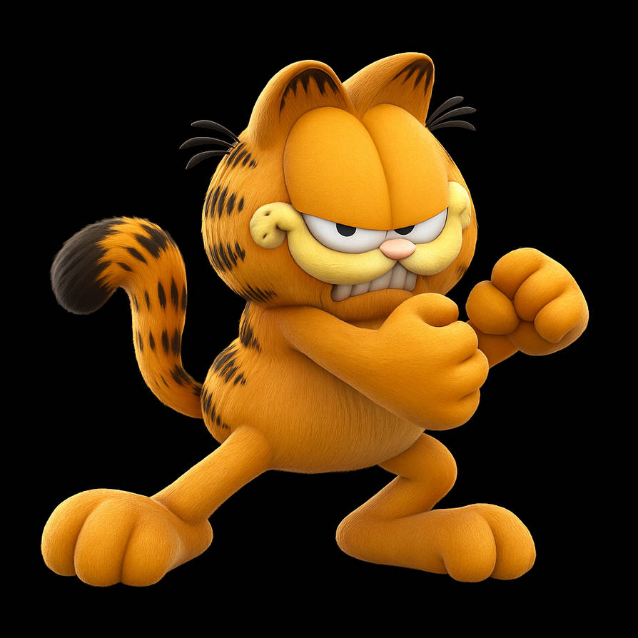 Garfield Attacking Garfield Smash Render by B1ly on DeviantArt