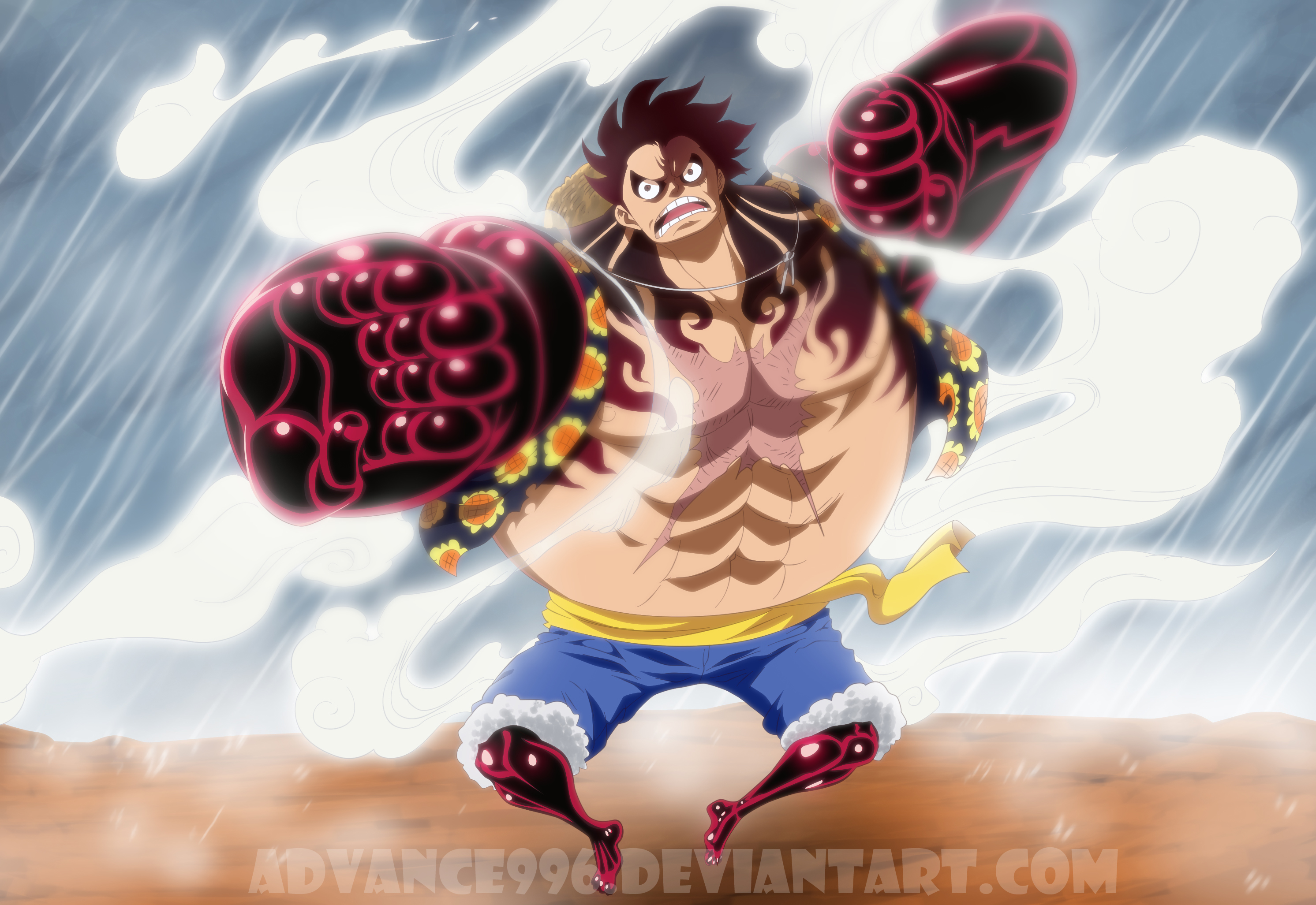 Luffy D Monkey Fourth Gear By Advance996 On Deviantart Luffy D Monkey Fourth Gear By Advance996 On Deviantart