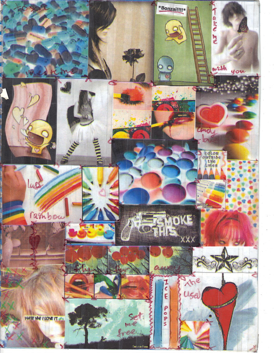 Notebook Collage 5 by Mondaichan on DeviantArt