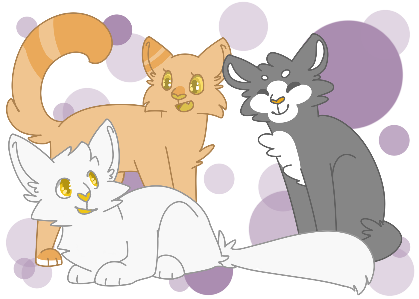 Ambermoon, Snowbush, and Dewnose