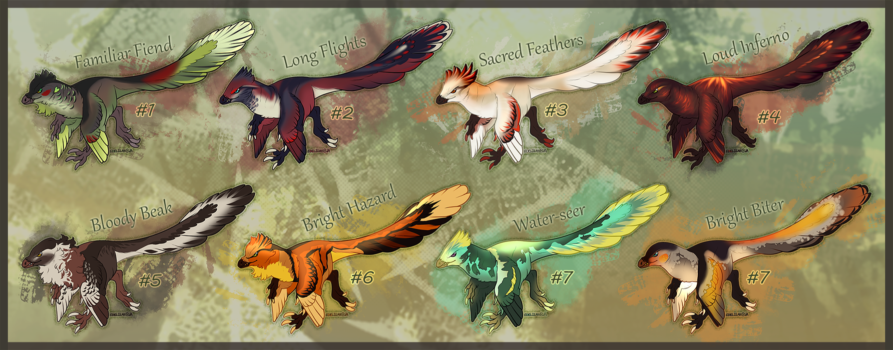 Feather Raptor Design Feathered Raptor Adopts|1/8|Open|Price Cut| by RiverBankAdopts on ...