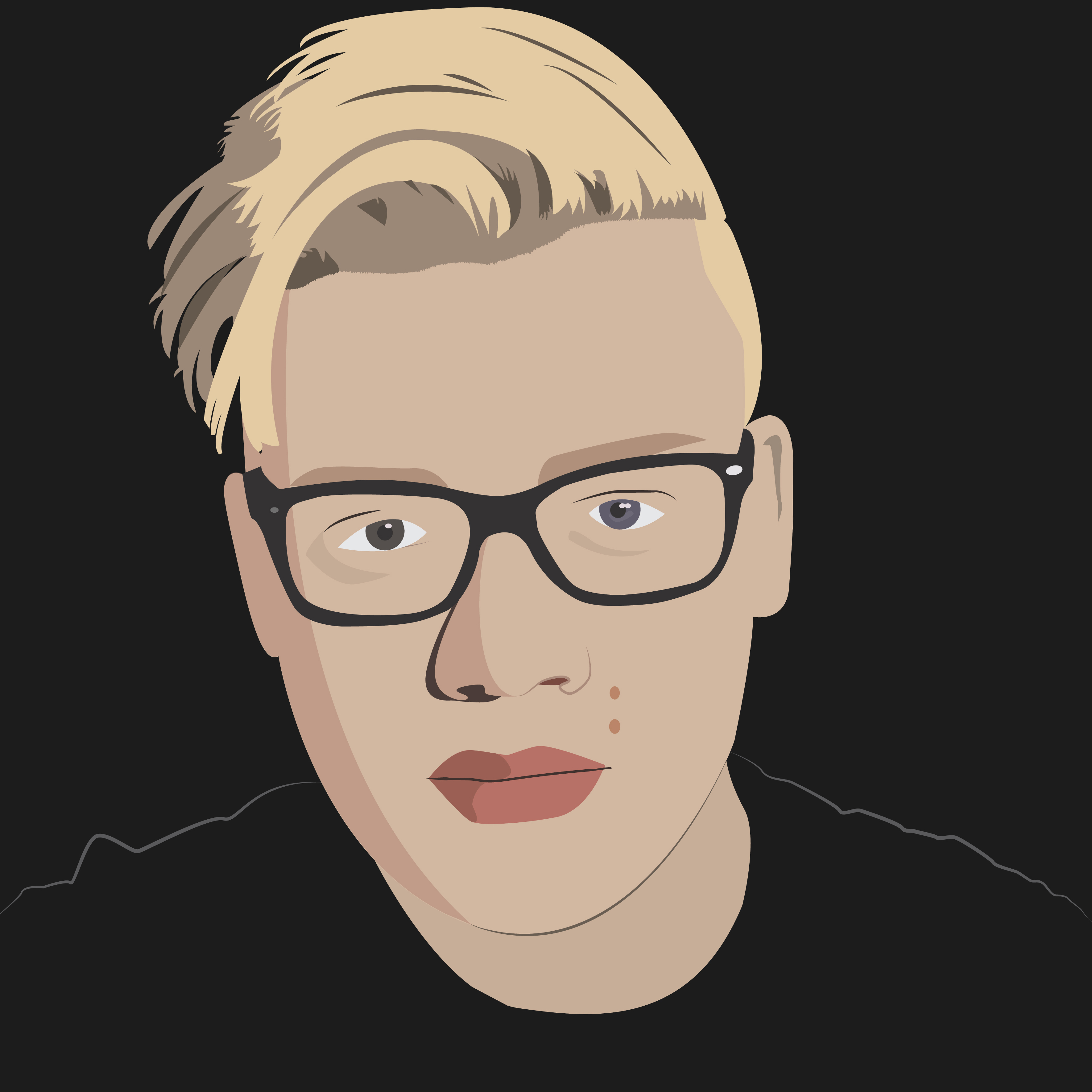 Vector Self-Portrait by HellTelepath on DeviantArt