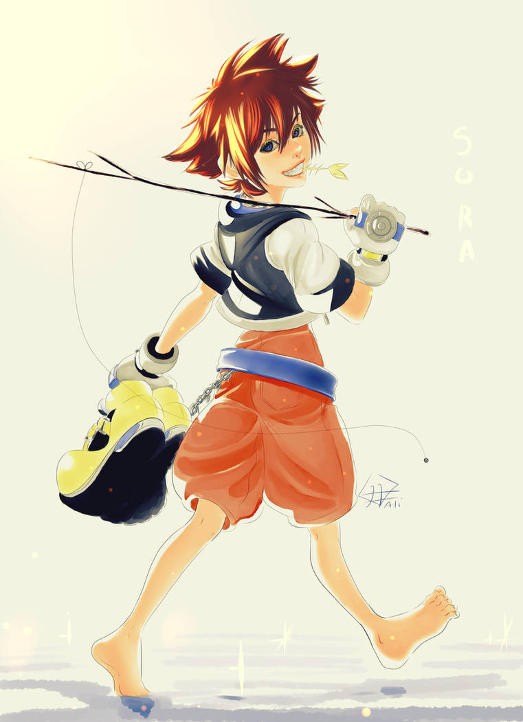 Sora fishing by Joanjoan1 on DeviantArt