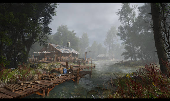 Effective Realistic Swamp Scene Making with Megasc
