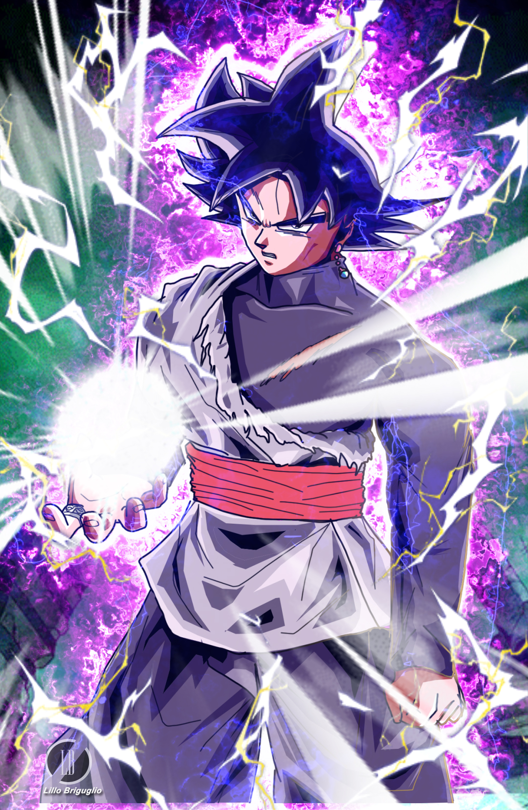 Sketch of Goku Black Ultra Instinct - Fanart [Dragon Ball Super] 